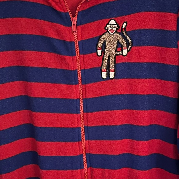 Pajama Monkey Striped Onesie - Picture 7 of 10